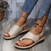 Women Casual Summer Beach Vacation Hook   Loop Thumb Sandals